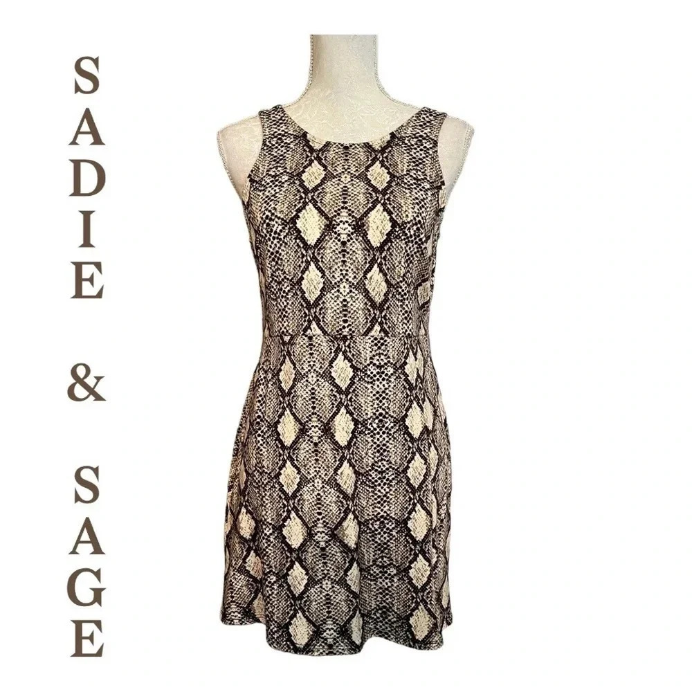 Sadie & Sage‎ snake print dress size M